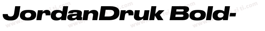 JordanDruk Bold字体转换